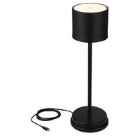 PUNJIVA STONA LAMPA - crna, Osnovno, metal/plastika (12,5/39,5cm)