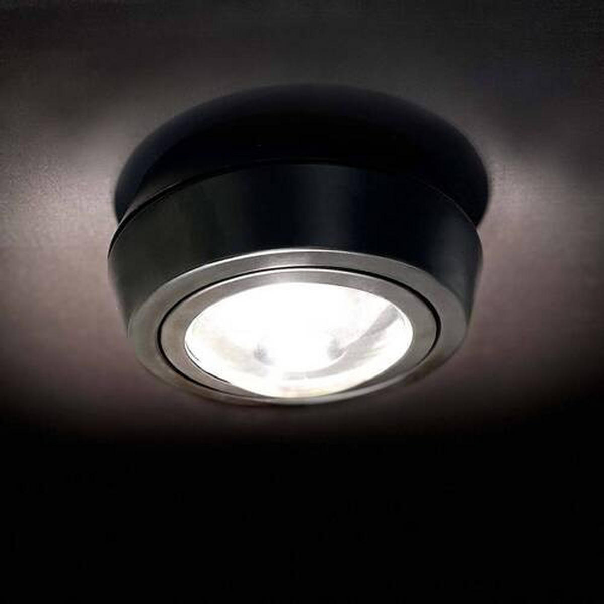 LED-DECKENLEUCHTE 16,0/15,5/7,8 cm   - Schwarz, Design, Metall (16,0/15,5/7,8cm)