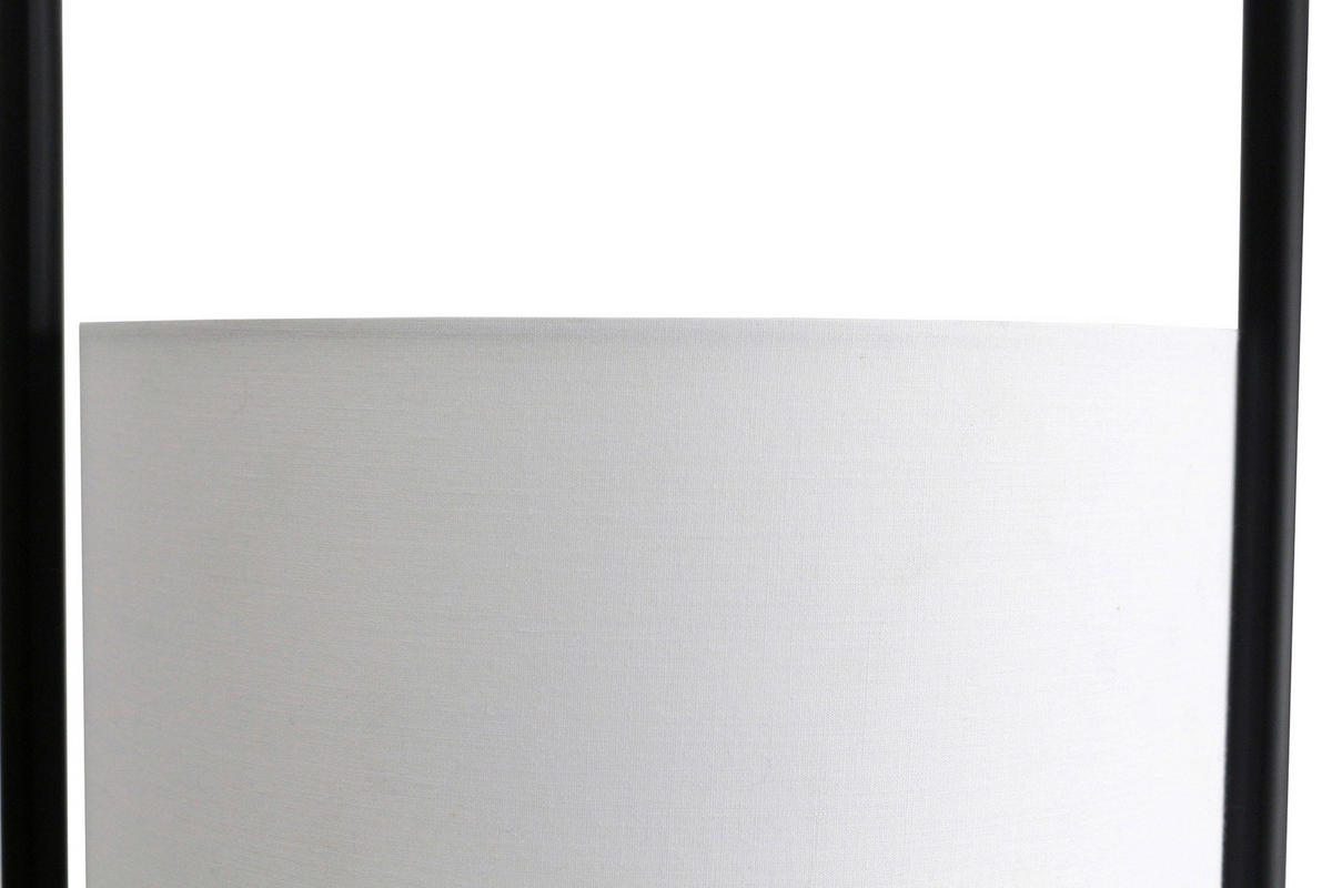 STEHLEUCHTE  40/153/40 cm   - Schwarz/Naturfarben, Design, Holz/Textil (40/153/40cm) - P & B