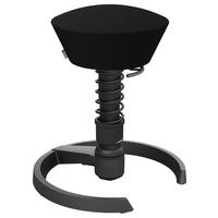 BÜROHOCKER 55/45,66/55 cm  - Schwarz, Basics, Textil/Metall (55/45,66/55cm) - Aeris