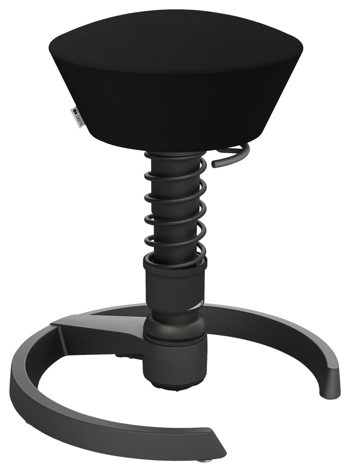 BÜROHOCKER 55/45,66/55 cm  - Schwarz, Basics, Textil/Metall (55/45,66/55cm) - Aeris