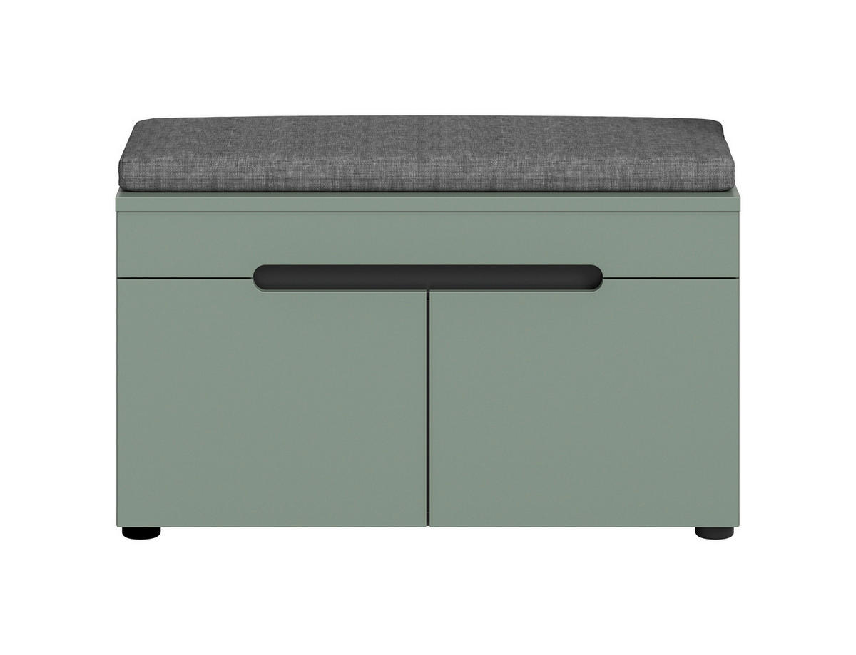 LAVICA DO PREDSIENE, 80/45/37 cm - čierna/sivá, Design, kompozitné drevo/plast (80/45/37cm) - Livetastic