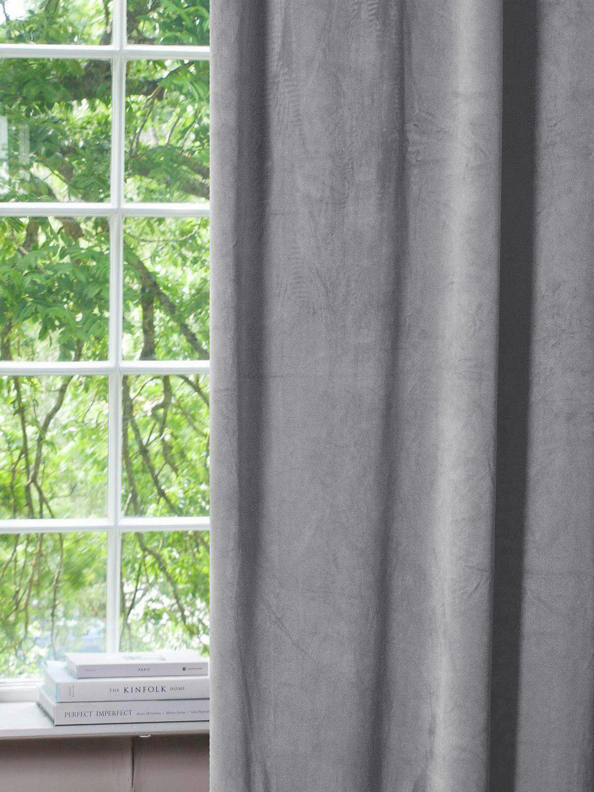 FERTIGVORHANG Verdunkelung  - Hellgrau, Basics, Textil (135/280cm) - Svanefors