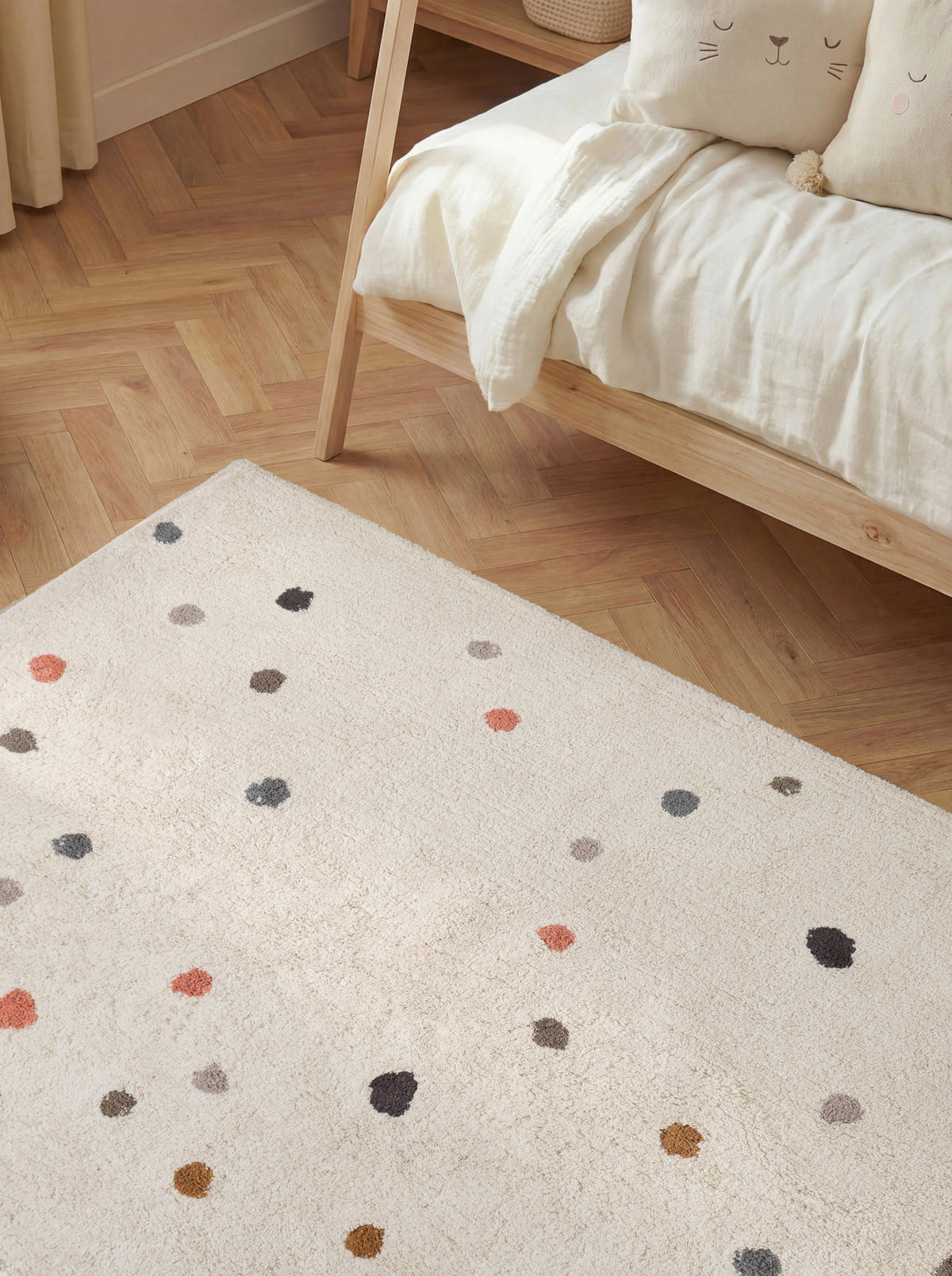 KINDERTEPPICH 140/200 cm Snuggle Pippo Punkte  - Multicolor/Creme, Basics, Kunststoff/Textil (140/200cm) - Hanse Home