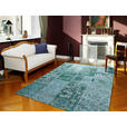 VINTAGE-TEPPICH 40/60 cm Alanis Allover Türkis  - Türkis, Design, Textil (40/60cm) - Novel