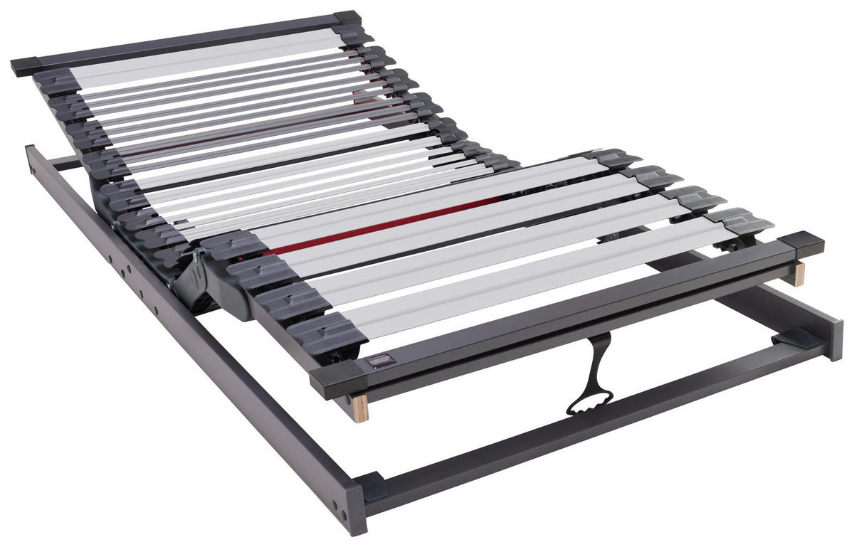 LATTENROST 90/200 cm Kopfteil, Fußteil verstellbar,  - Schieferfarben/Anthrazit, Basics, Holz/Kunststoff (90/200cm) - Dieter Knoll