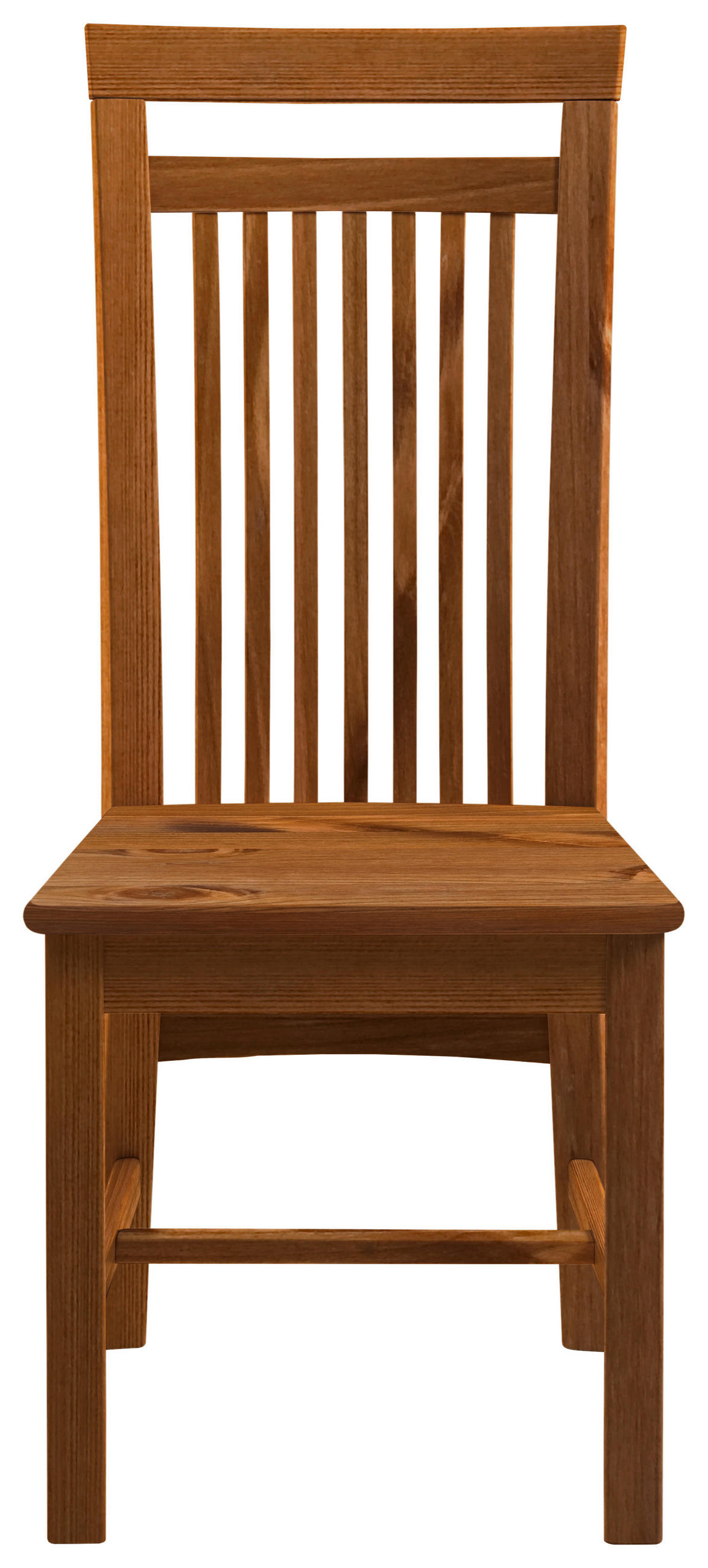 STUHL Bernsteinfarben Kiefer massiv  - Bernsteinfarben, ROMANTIK / LANDHAUS, Holz (46/103/48cm) - Boxxx