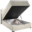 BOXSPRINGBETT 140/200 cm  in Creme  - Wengefarben/Creme, KONVENTIONELL, Textil (140/200cm) - Carryhome