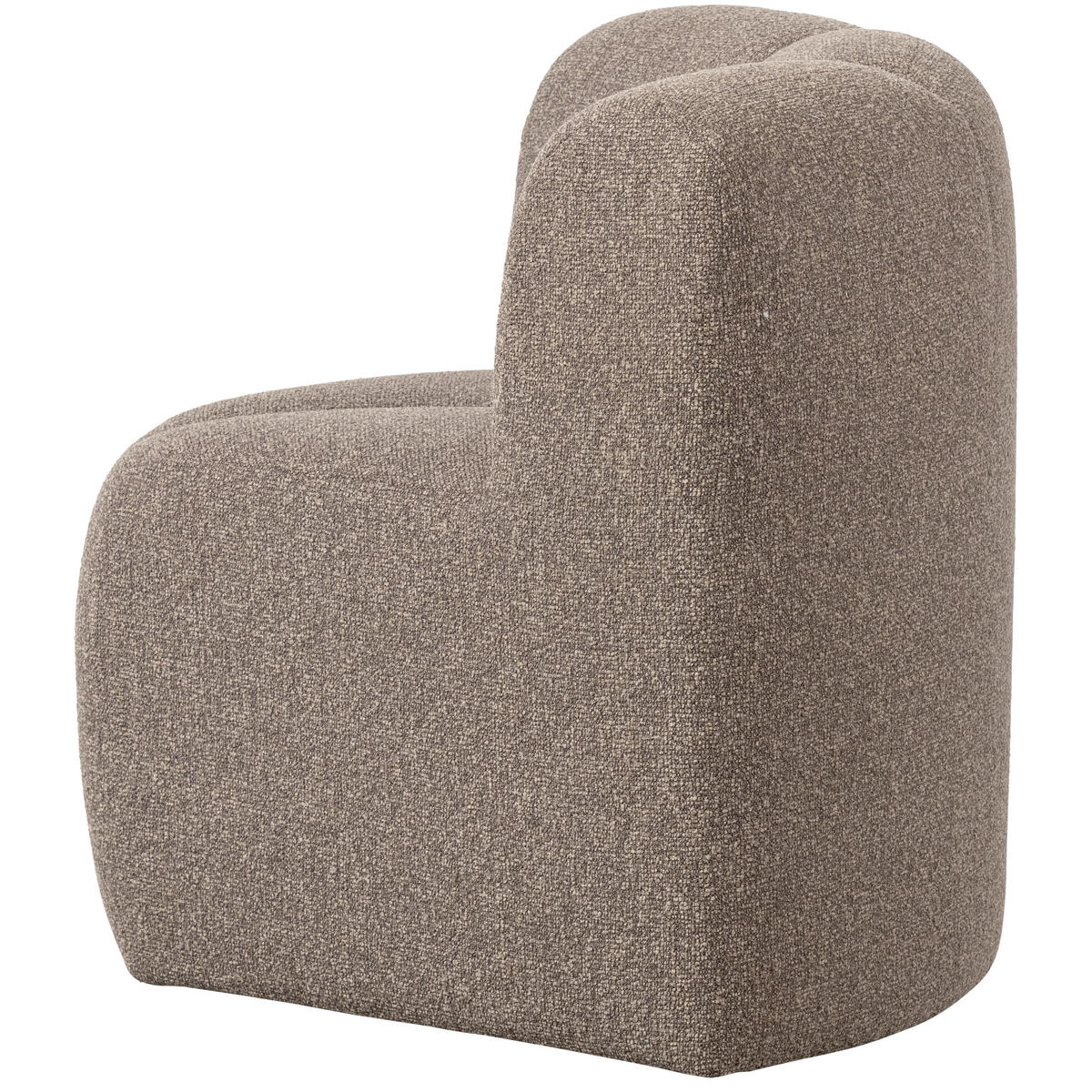 ECKBANK  in Braun  - Schwarz/Braun, MODERN, Kunststoff/Textil (83/83/83cm) - Livetastic