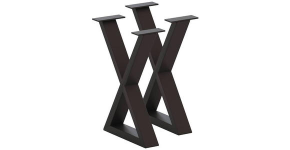 BANKGESTELL 6/45/32 cm - Anthrazit, Design, Metall (6/45/32cm) - Waldwelt