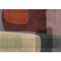 FLACHWEBETEPPICH 140/200 cm Arcadia Multicolor  - Multicolor, Design, Kunststoff/Textil (140/200cm) - wash+dry