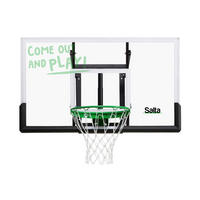BASKETBALLSTÄNDER - Transparent/Schwarz, KONVENTIONELL, Kunststoff/Metall (83/204-254/130cm) - Salta