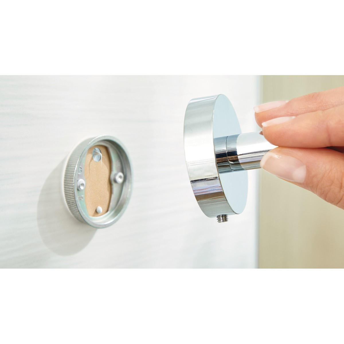 TOILETTENPAPIERHALTER - Chromfarben, Basics, Metall (14,5/13/5,4cm) - Tesa