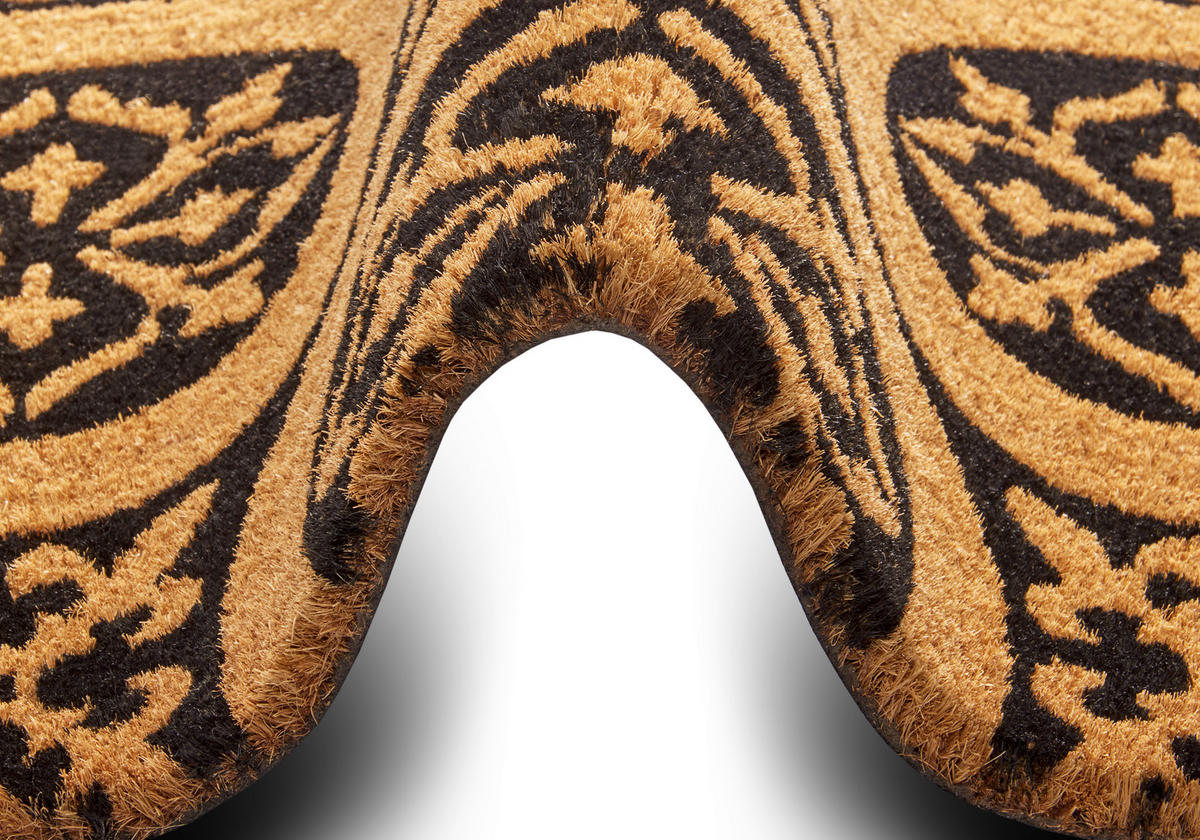 KOKOSMATTE  45/75 cm  Schwarz, Hellbraun  - Hellbraun/Schwarz, Basics, Naturmaterialien/Kunststoff (45/75cm)