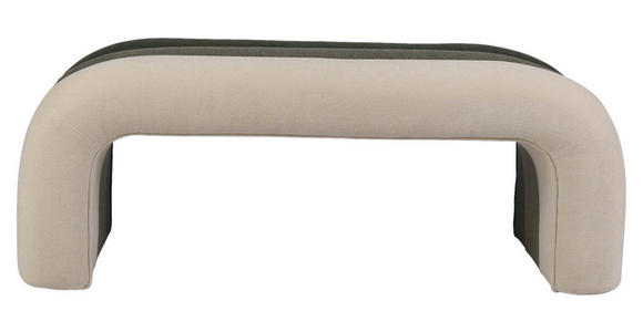 HOCKERBANK in Textil Grün, Hellgrün, Beige - Beige/Hellgrün, Design, Textil (121,5/46,5/46,5cm) - Xora