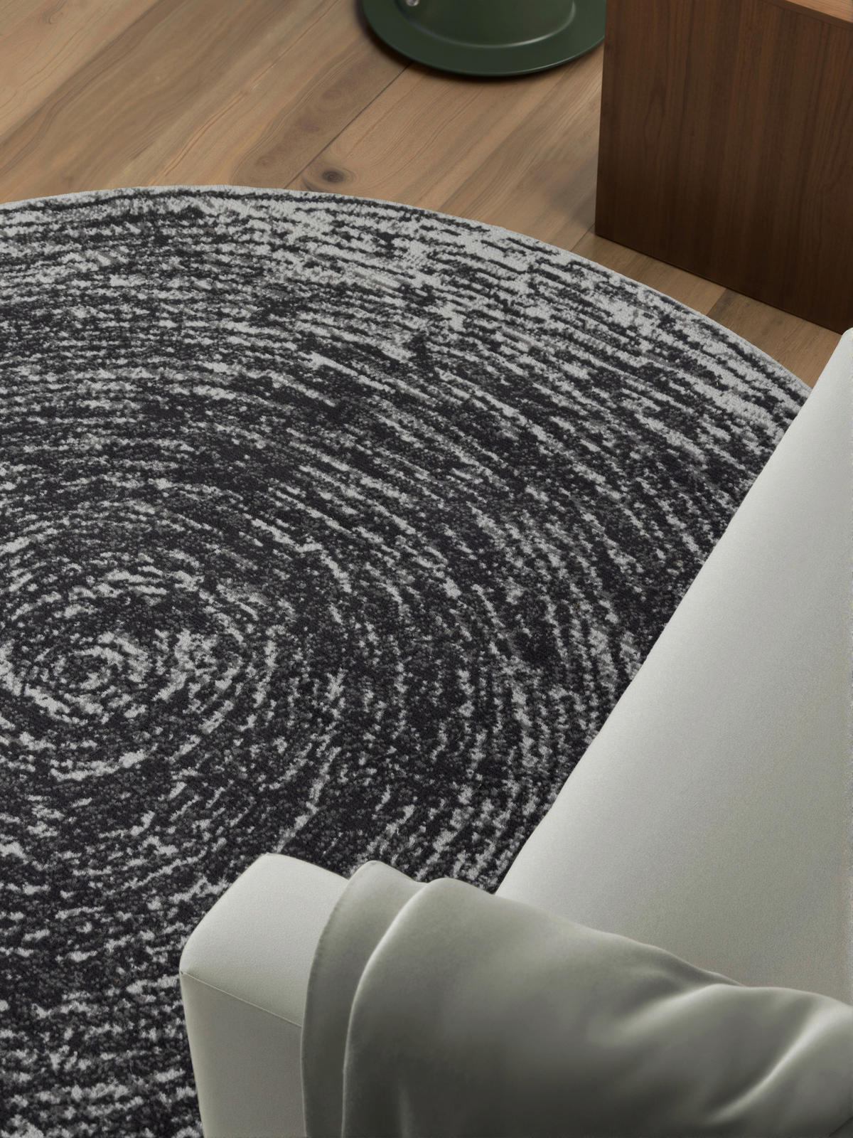 WEBTEPPICH 120 cm Gloria Grau  - Grau, Design, Kunststoff/Textil (120cm)