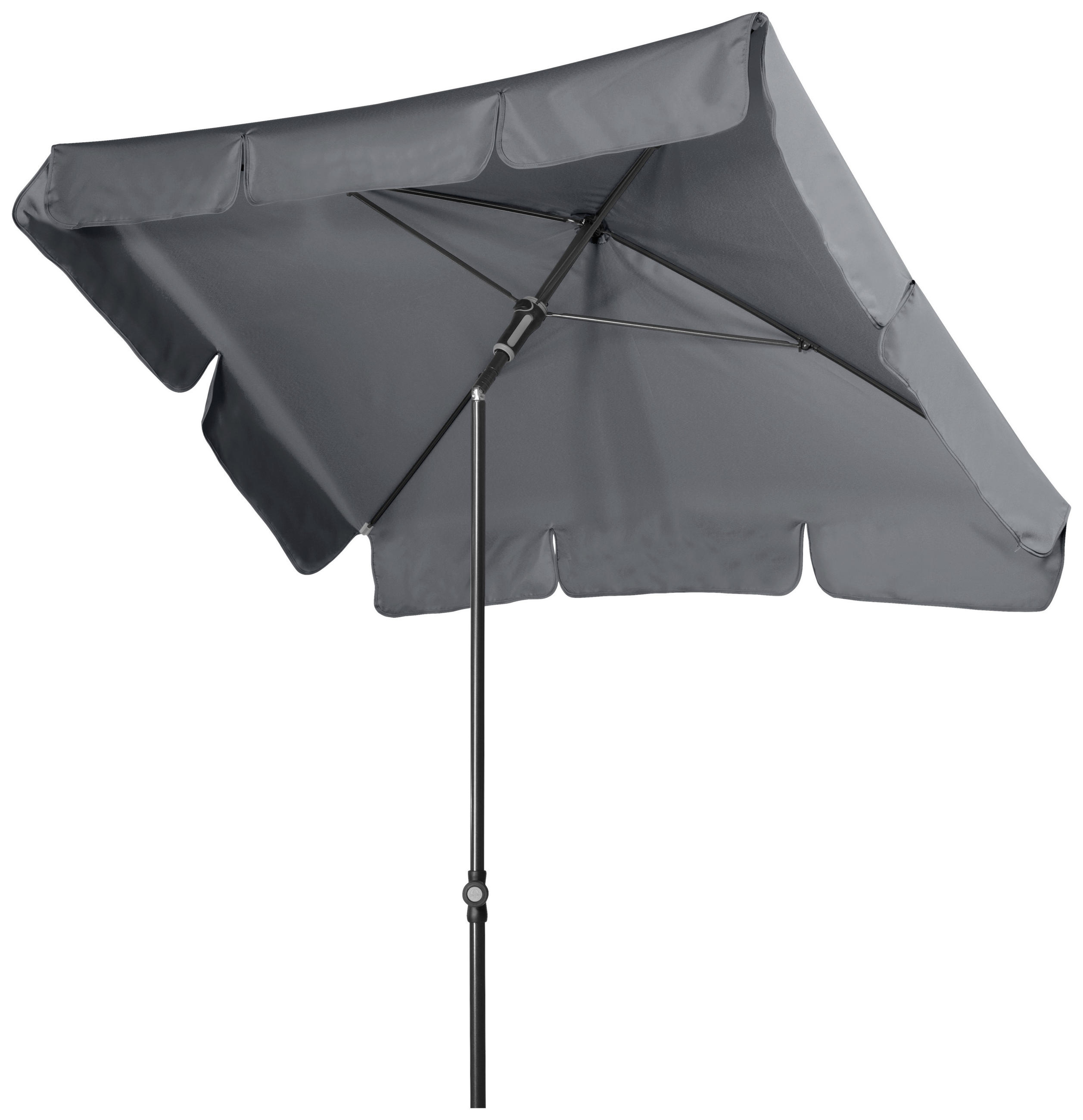 SONNENSCHIRM 185x120 cm  - Anthrazit, Basics, Textil/Metall (185/120cm) - Doppler