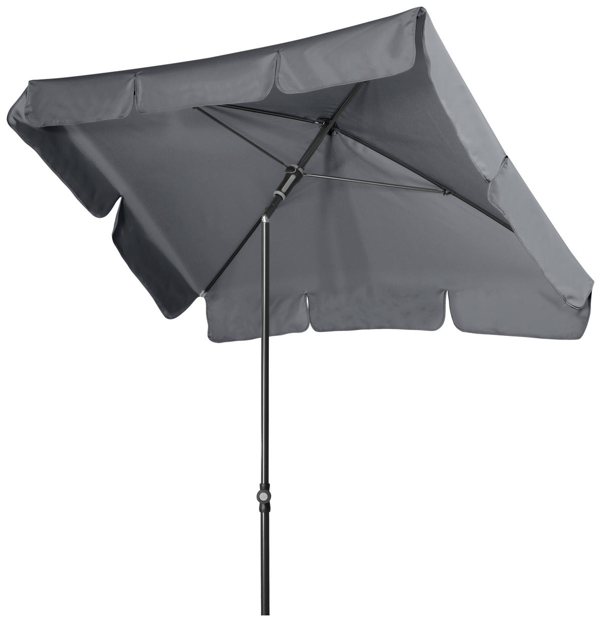 SONNENSCHIRM 185x120 cm  - Anthrazit, Basics, Textil/Metall (185/120cm) - Doppler