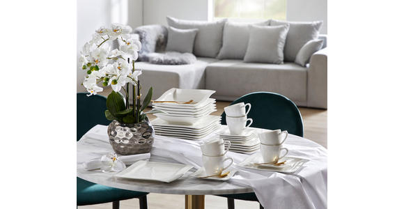 KAFFEESERVICE Swing 18-teilig - Weiß, Basics, Keramik - Novel
