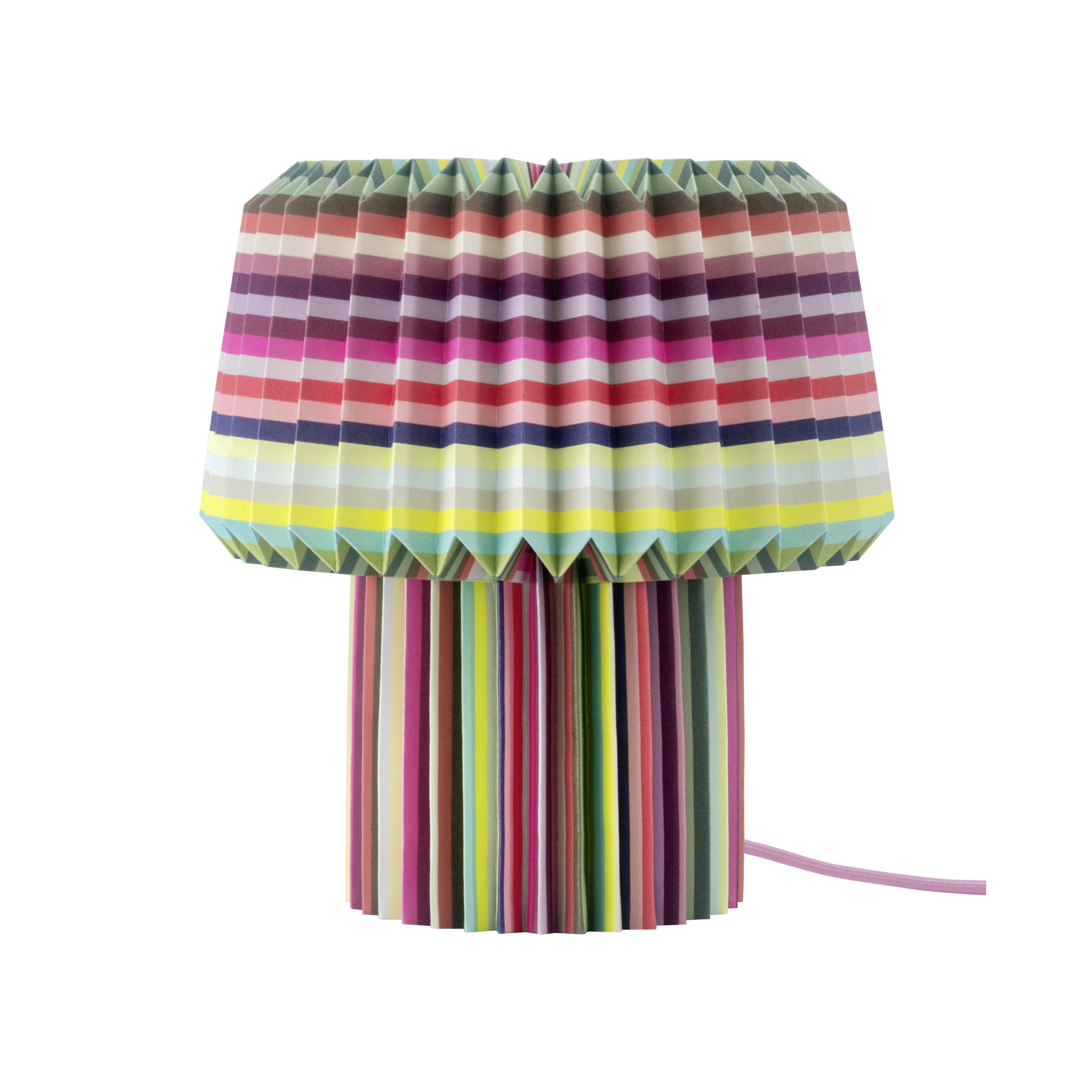 LED-TISCHLEUCHTE REMEMBER 30/31 cm  - Hellrosa/Magenta, Basics, Papier (30/31cm) - REMEMBER