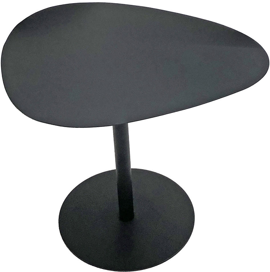BEISTELLTISCH 51/41/42 cm Schwarz organisch  - Schwarz, Trend, Metall (51/41/42cm)