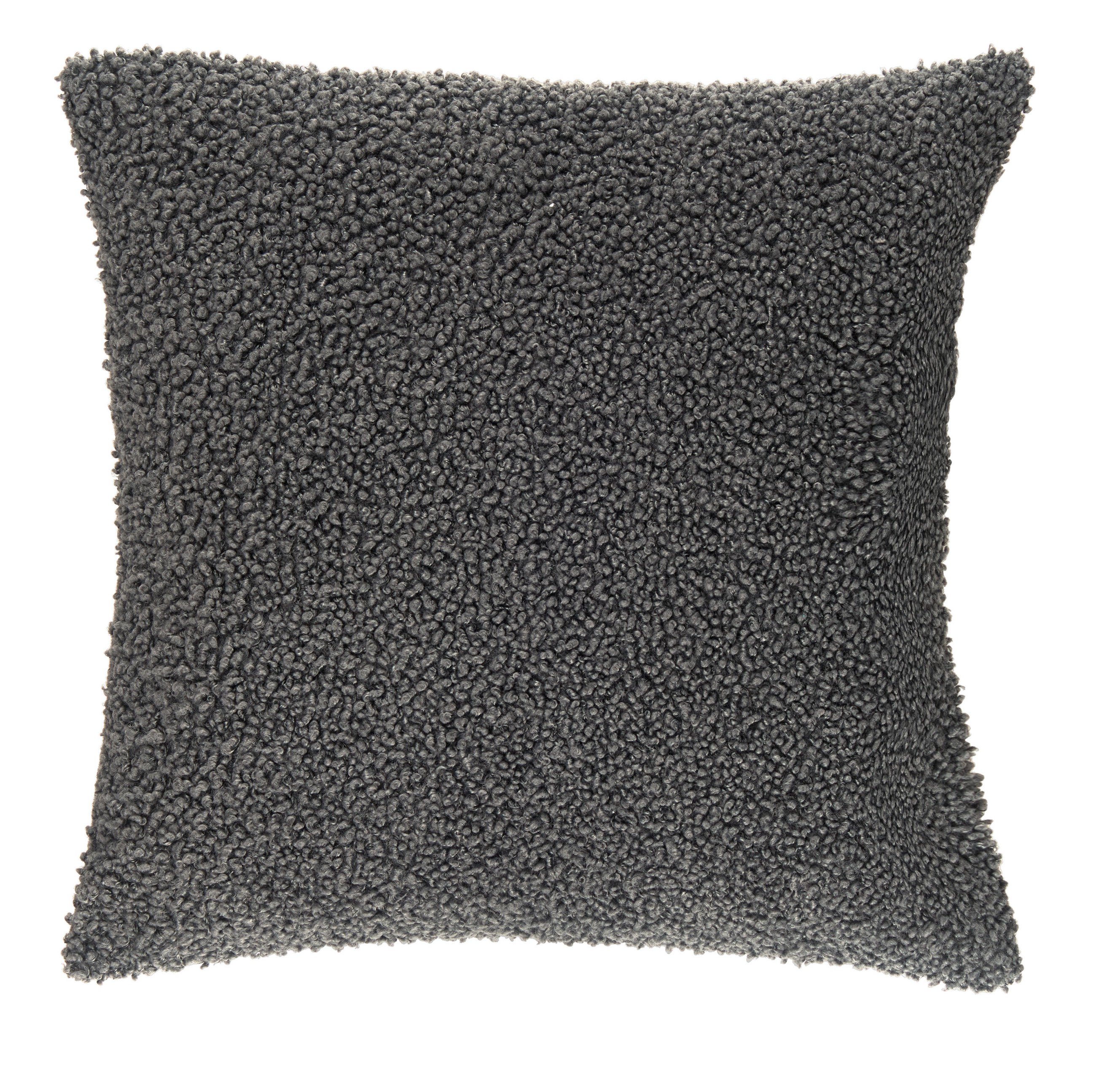 DEKORATIVNA JASTUČNICA 48/48 cm    CURLY  - antracit, Dizajnerski, tekstil (48/48cm) - Novel