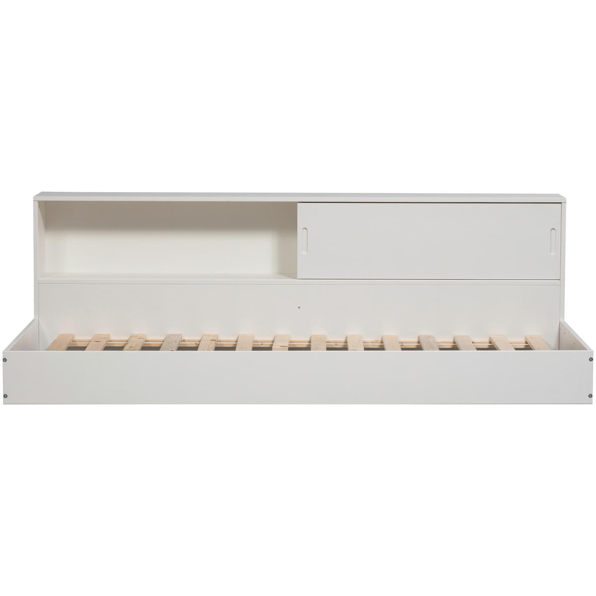 BODENBETT. - Weiß, Basics, Holz (90/200cm) - MID.YOU