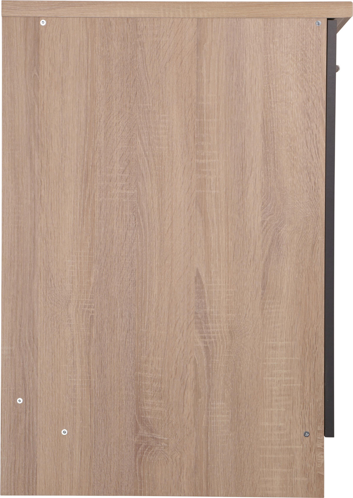 SPÜLENUNTERSCHRANK 100/84,8/60 cm  in Grau, Eichefarben  - Eichefarben/Silberfarben, Basics, Holzwerkstoff/Metall (100/84,8/60cm) - Respekta