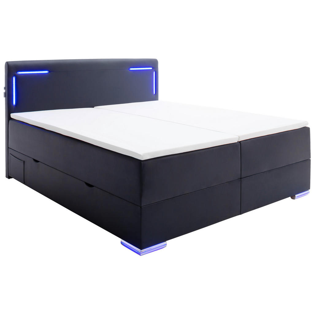 Xora POSTEL BOXSPRING, 160/200 cm, černá