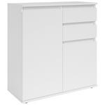 KOMMODE Brest  in 80/84/35 cm  - Weiß/Grau, Design, Holzwerkstoff/Kunststoff (80/84/35cm) - Carryhome