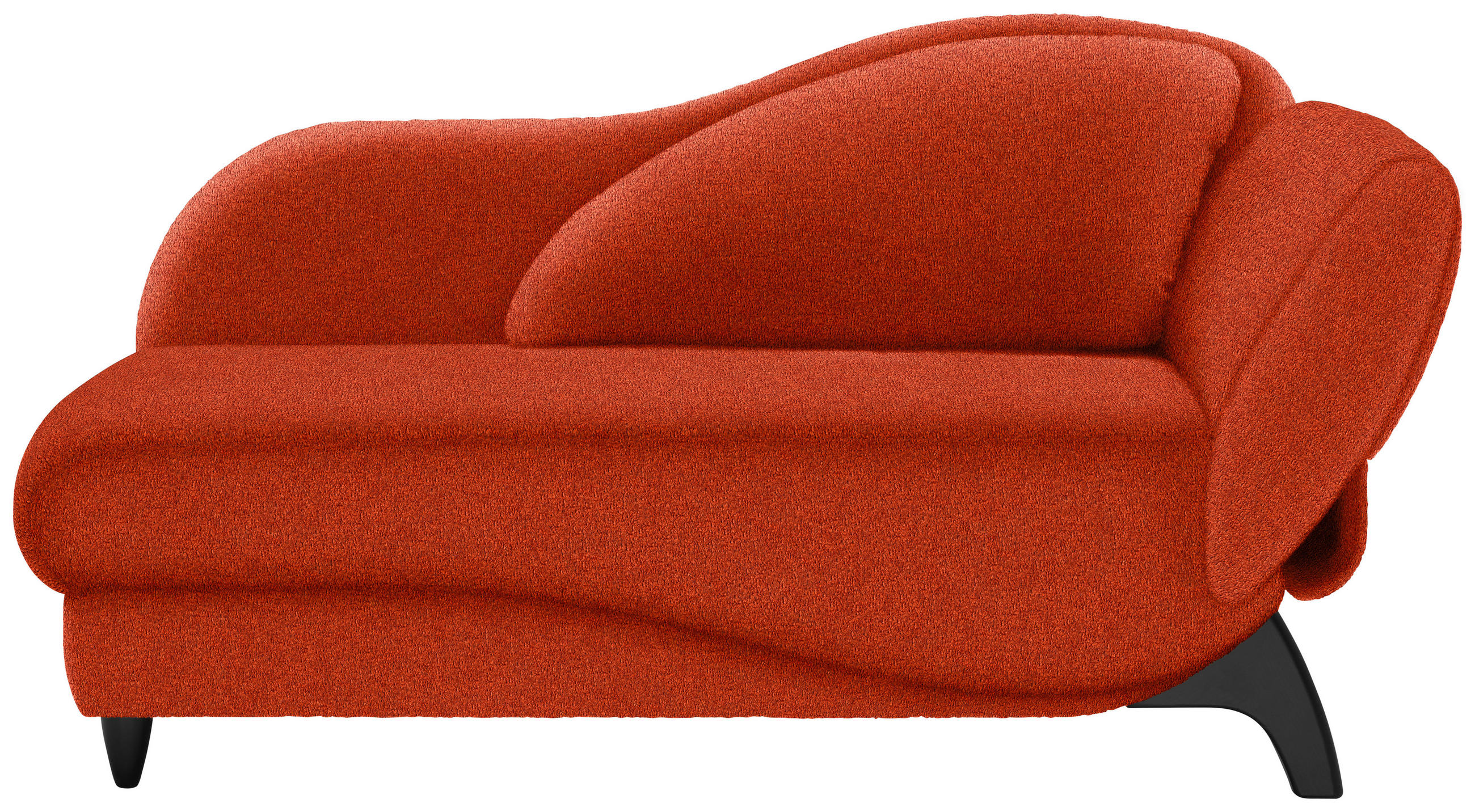 LIEGE  in Webstoff Rostfarben  - Rostfarben/Schwarz, MODERN, Holz/Textil (171-190/87/84cm) - Joka