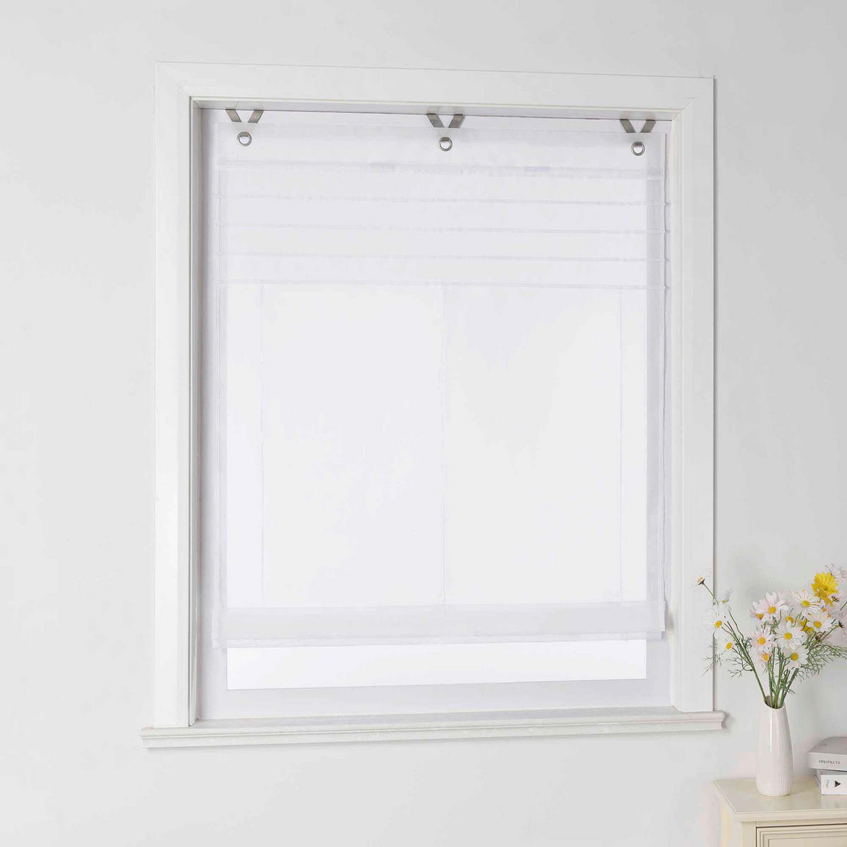 FALTROLLO  transparent  100/140 cm    - Weiß Hochglanz, Basics, Textil (100/140cm) - Joyswahl