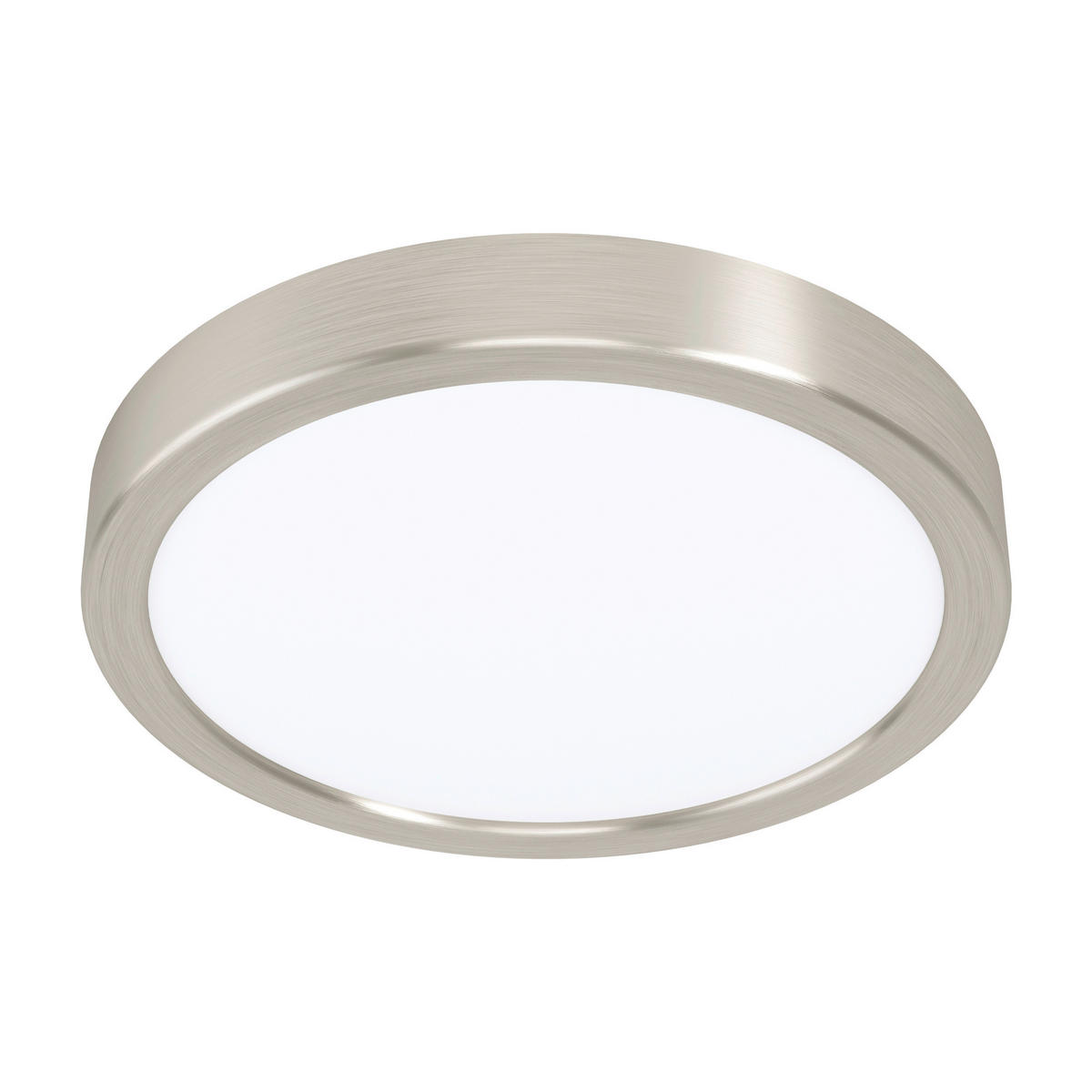 STROPNÉ LED SVIETIDLO, 21/2,8 cm  - biela/niklová, Basics, kov/plast (21/2,8cm) - Xora
