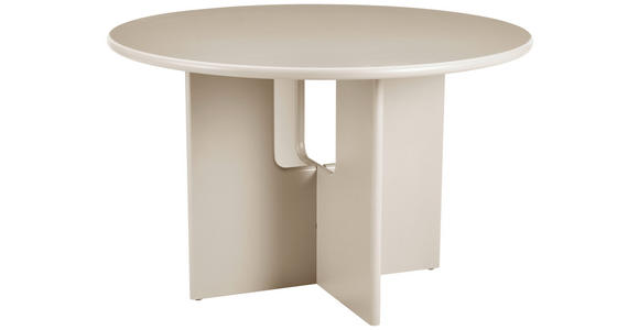 ESSTISCH 120/120/76 cm Nachbildung  Holzwerkstoff rund Greige  - Greige, Design, Holzwerkstoff (120/120/76cm) - Carryhome