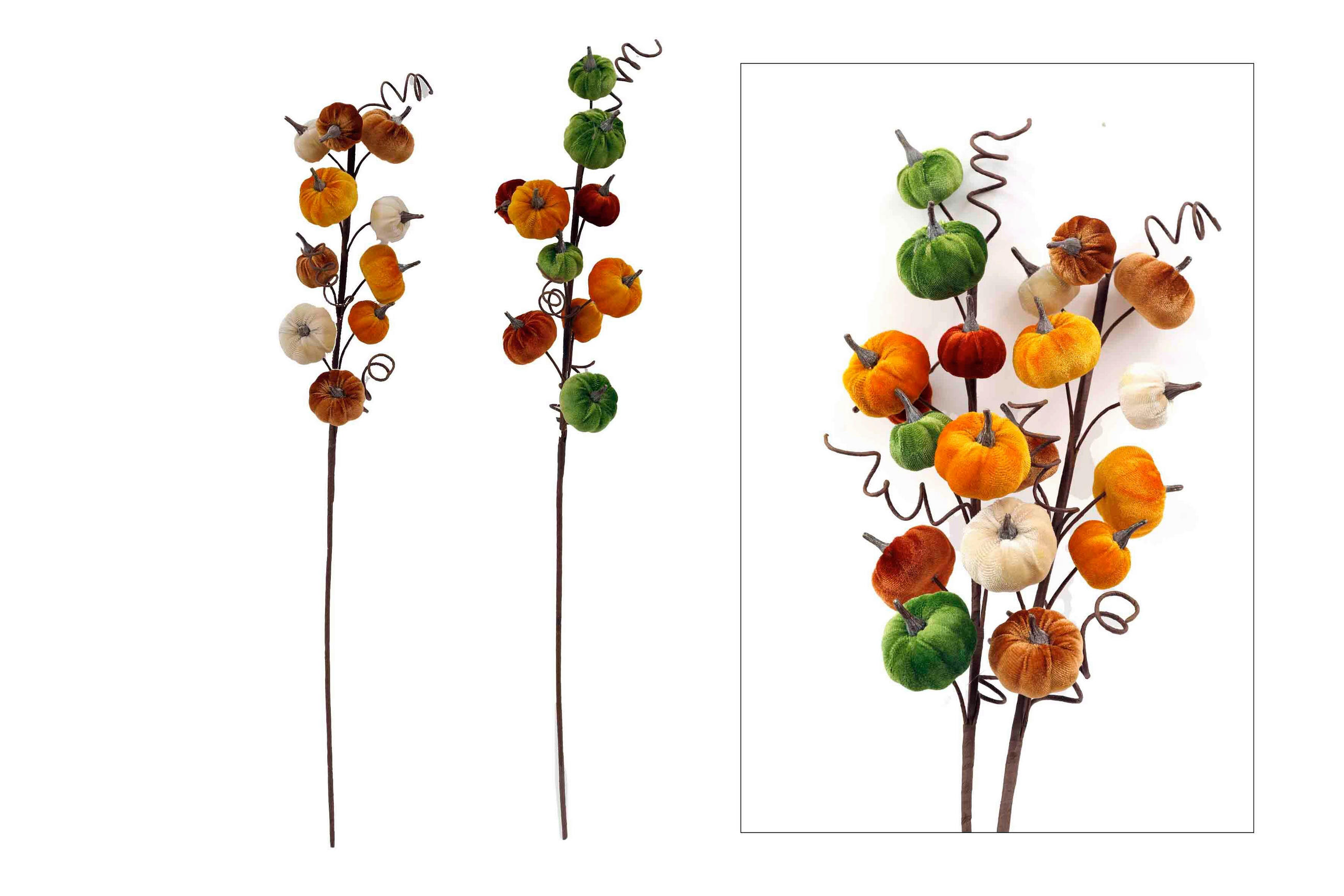 Floare Artificială - multicolor, Basics, metal/textil (15/72/15cm)
