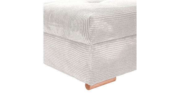 HOCKERBANK 103/45/71 cm Cord Beige Holz - Eichefarben/Beige, KONVENTIONELL, Holz/Textil (103/45/71cm) - Carryhome