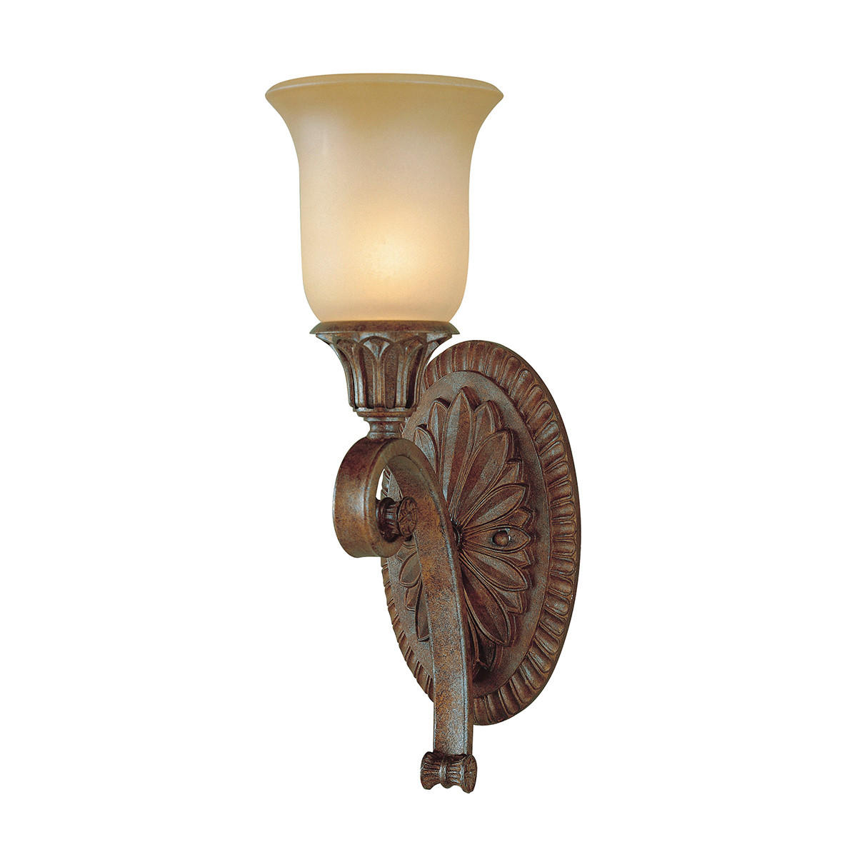 WANDLEUCHTE - Bronzefarben, Konventionell, Glas/Metall (15.2/45.7/20.3cm) - Elstead Lighting