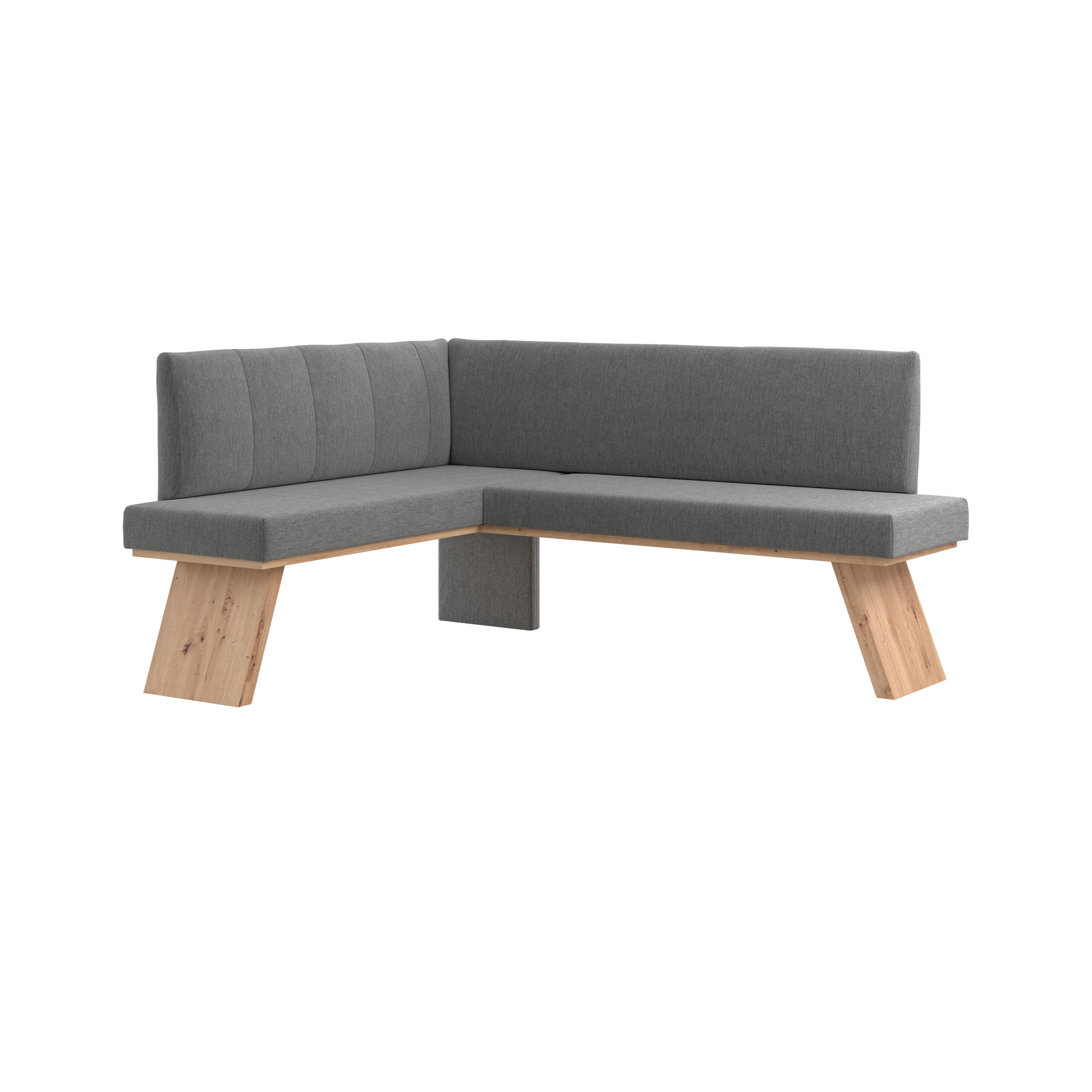 ECKBANK 140/160 cm Webstoff Anthrazit   - Eichefarben/Anthrazit, KONVENTIONELL, Textil (140/160cm)