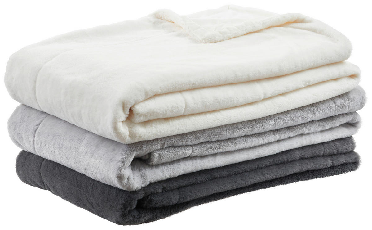 PĂTURĂ DIN BLANĂ 150/200 cm  - antracit, Design, textil (150/200cm) - Novel