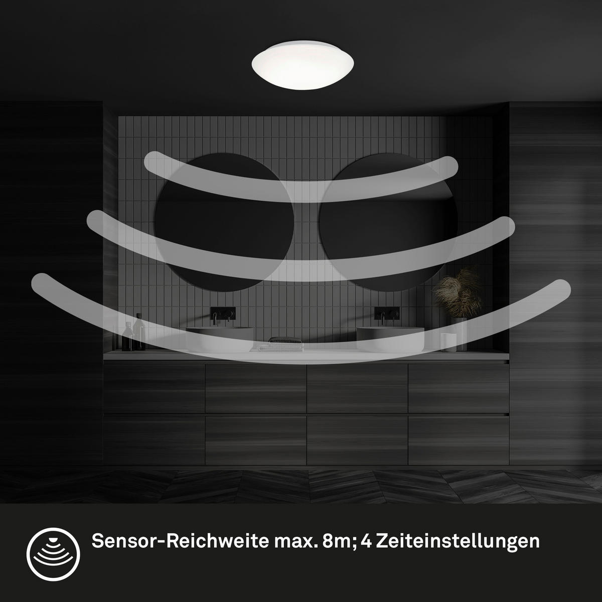 LED-DECKENLEUCHTE Elipso 27,8/6,5 cm   - Weiß, KONVENTIONELL, Kunststoff/Metall (27,8/6,5cm)