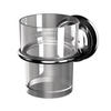 ZAHNPUTZBECHER Metall, Kunststoff  - Chromfarben/Transparent, Basics, Kunststoff/Metall (8/12,7/9,5cm) - Sadena