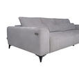 ECKSOFA  in Chenille Hellgrau  279/222 cm  - Hellgrau/Schwarz, KONVENTIONELL, Kunststoff/Textil (279/222cm) - Hom`in