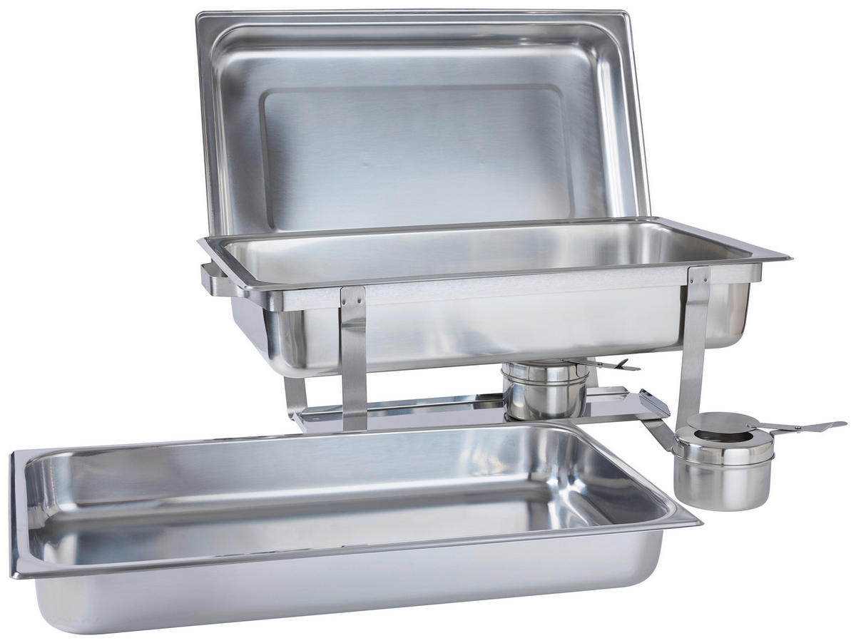 CHAFING-DISH  - Edelstahlfarben, Basics, Metall (60/36/27,8cm) - Homeware Profession.