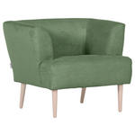 SESSEL in Cord Olivgrün  - Buchefarben/Olivgrün, Design, Holz/Textil (85/71/80cm) - Hom`in