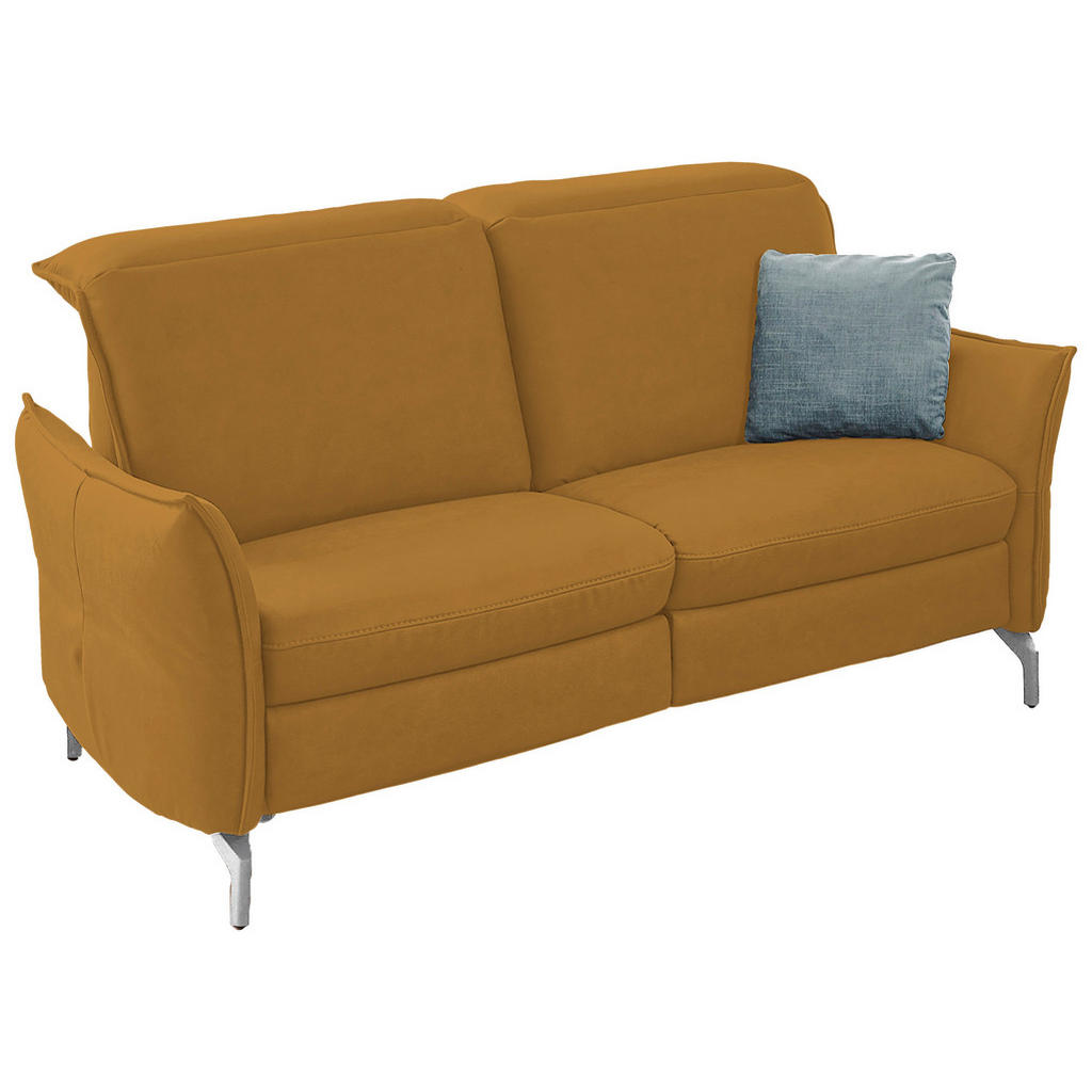 Thumbnail - Livetastic 2,5-Sitzer, Gelb, Textil, 185x89x109 cm, Made in EU, Hocker erhältlich, Armteil links, rechts, Wohnzimmer, So...