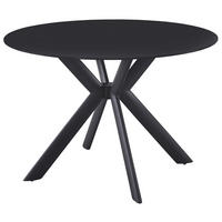 JEDILNA MIZA, črna  - črna, Design, kovina/steklo (110/76,5/110cm) - Hom`in