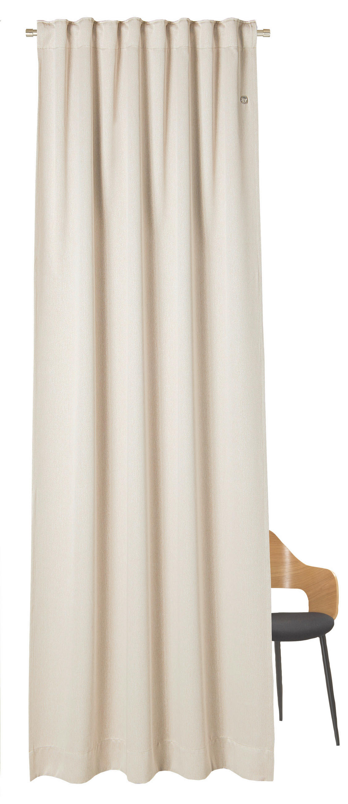 FERTIGVORHANG Verdunkelung  - Beige/Naturfarben, Design, Textil (130/250cm) - Joop!