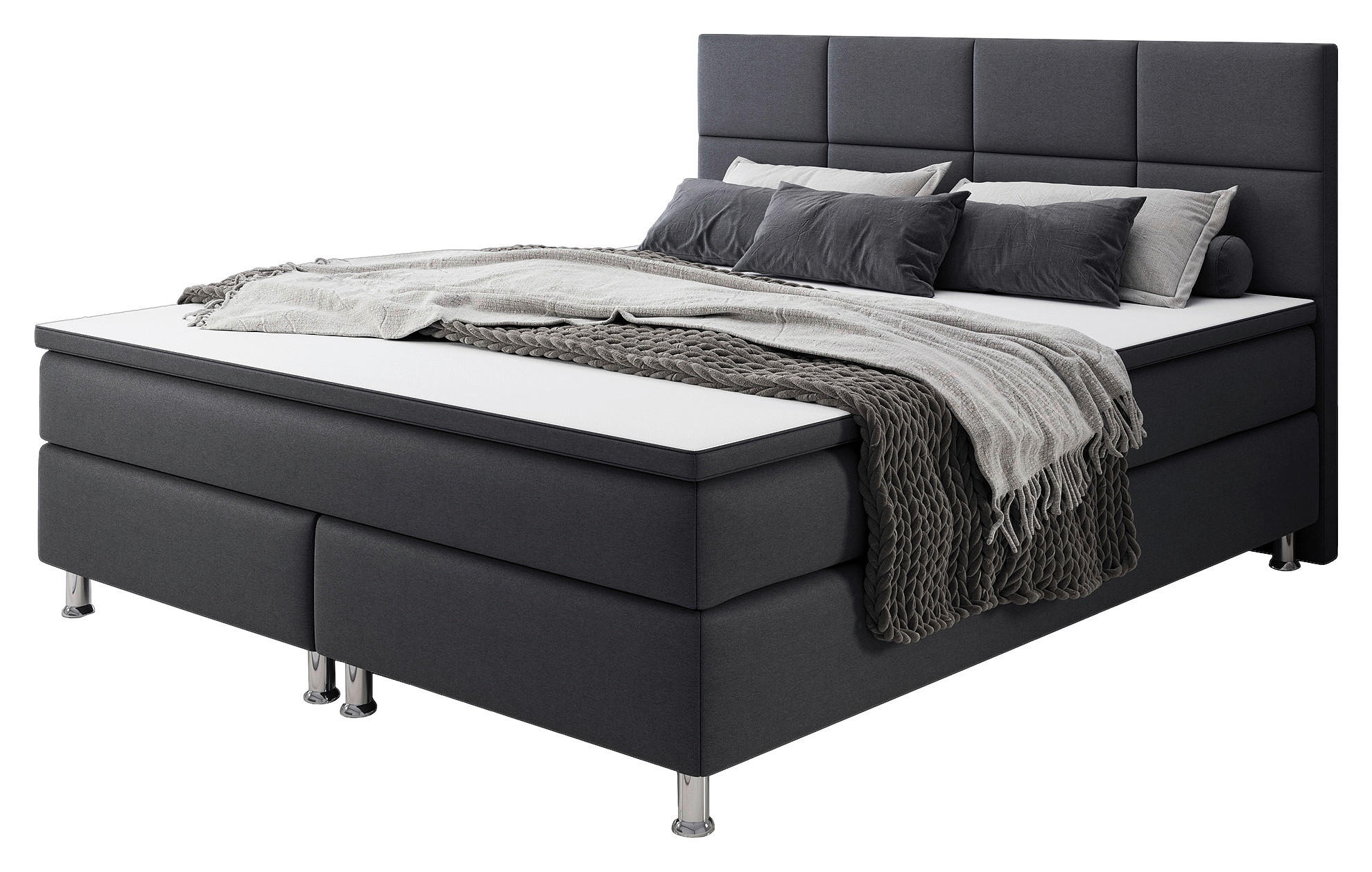 Boxspringbett Mit Topper 180x200 Rotterdam