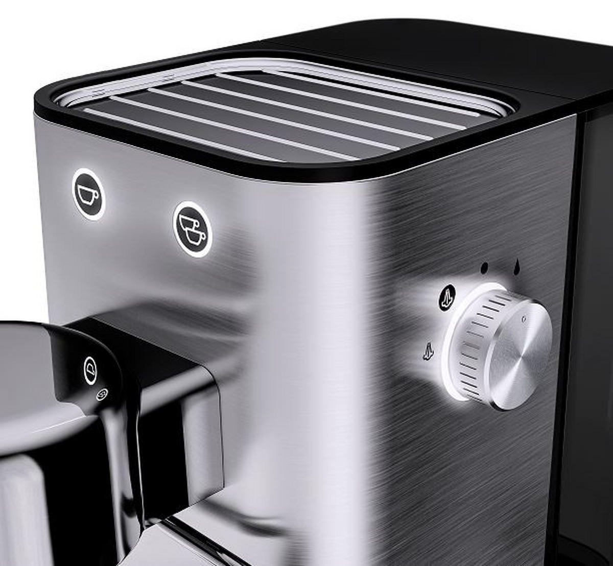 KAFFEEVOLLAUTOMAT LUMERO  - Edelstahlfarben, Basics, Metall (36,2/35,1/17,2cm) - WMF