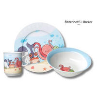 KINDERGESCHIRRSET Waldtiere Porzellan 3-teilig  - Multicolor, KONVENTIONELL, Keramik (20/20/11cm) - Ritzenhoff Breker